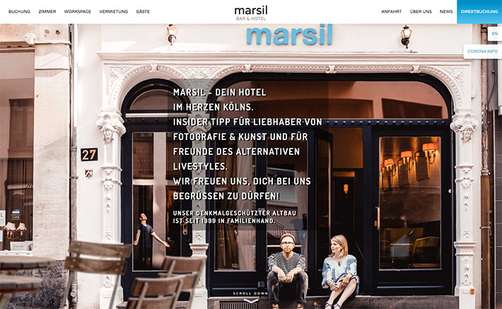 Webcooks Portfolio : Hotel Marsil